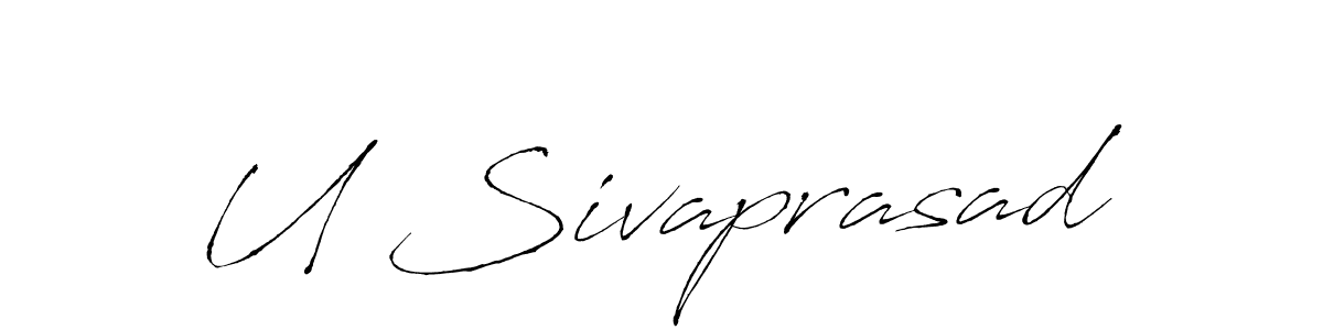 You should practise on your own different ways (Antro_Vectra) to write your name (U Sivaprasad) in signature. don't let someone else do it for you. U Sivaprasad signature style 6 images and pictures png