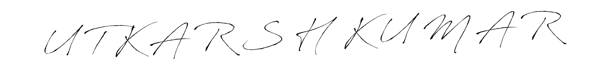 Make a short U T K A R S H  K U M A R signature style. Manage your documents anywhere anytime using Antro_Vectra. Create and add eSignatures, submit forms, share and send files easily. U T K A R S H  K U M A R signature style 6 images and pictures png