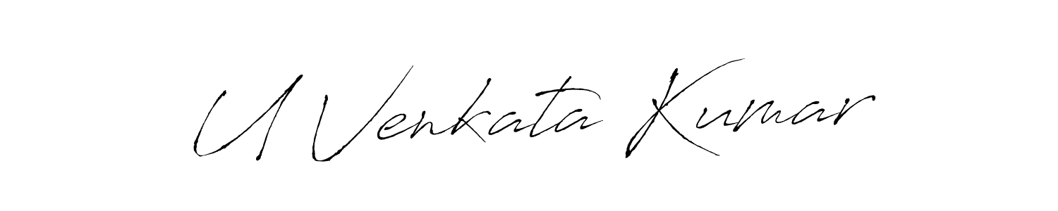 Also we have U Venkata Kumar name is the best signature style. Create professional handwritten signature collection using Antro_Vectra autograph style. U Venkata Kumar signature style 6 images and pictures png