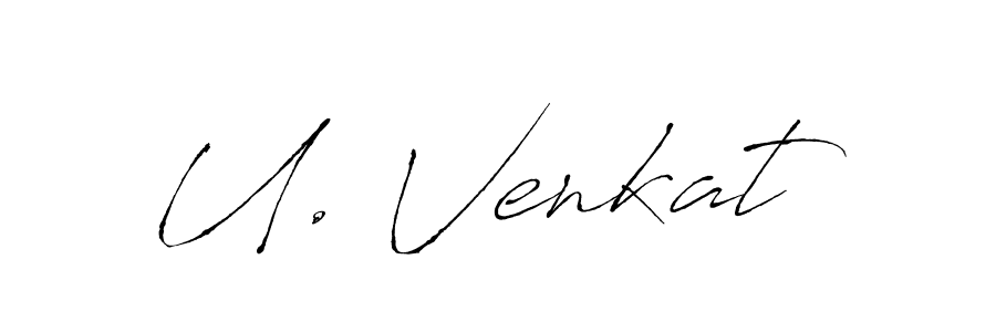 Make a beautiful signature design for name U. Venkat. Use this online signature maker to create a handwritten signature for free. U. Venkat signature style 6 images and pictures png