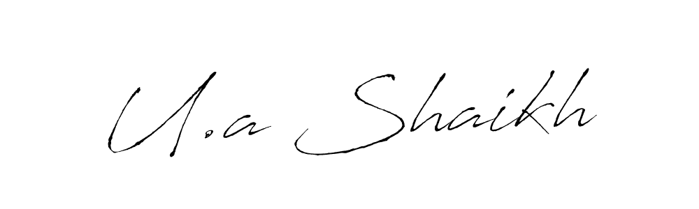 Make a beautiful signature design for name U.a Shaikh. Use this online signature maker to create a handwritten signature for free. U.a Shaikh signature style 6 images and pictures png