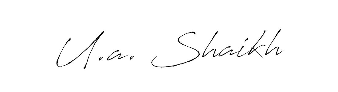 Similarly Antro_Vectra is the best handwritten signature design. Signature creator online .You can use it as an online autograph creator for name U.a. Shaikh. U.a. Shaikh signature style 6 images and pictures png