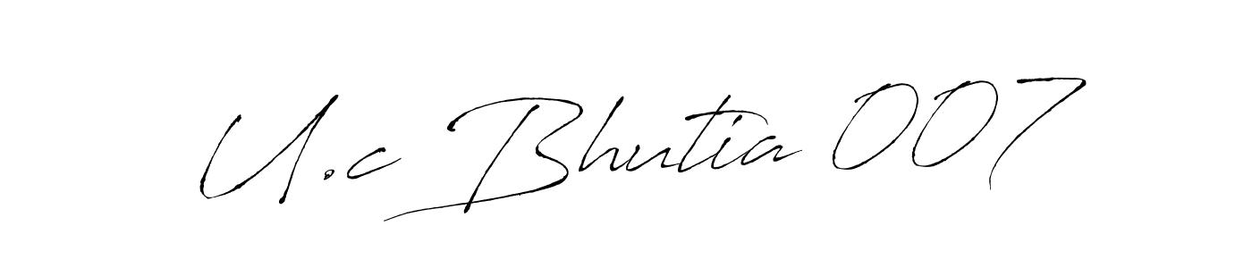 Once you've used our free online signature maker to create your best signature Antro_Vectra style, it's time to enjoy all of the benefits that U.c Bhutia 007 name signing documents. U.c Bhutia 007 signature style 6 images and pictures png