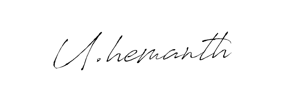 It looks lik you need a new signature style for name U.hemanth. Design unique handwritten (Antro_Vectra) signature with our free signature maker in just a few clicks. U.hemanth signature style 6 images and pictures png
