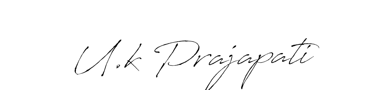 Make a beautiful signature design for name U.k Prajapati. Use this online signature maker to create a handwritten signature for free. U.k Prajapati signature style 6 images and pictures png