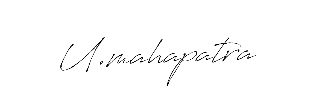 Antro_Vectra is a professional signature style that is perfect for those who want to add a touch of class to their signature. It is also a great choice for those who want to make their signature more unique. Get U.mahapatra name to fancy signature for free. U.mahapatra signature style 6 images and pictures png