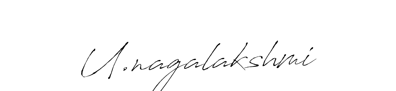 You should practise on your own different ways (Antro_Vectra) to write your name (U.nagalakshmi) in signature. don't let someone else do it for you. U.nagalakshmi signature style 6 images and pictures png