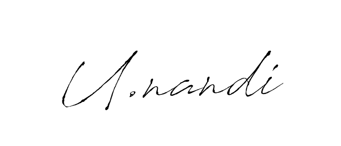 Here are the top 10 professional signature styles for the name U.nandi. These are the best autograph styles you can use for your name. U.nandi signature style 6 images and pictures png