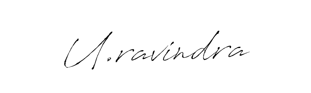How to make U.ravindra name signature. Use Antro_Vectra style for creating short signs online. This is the latest handwritten sign. U.ravindra signature style 6 images and pictures png
