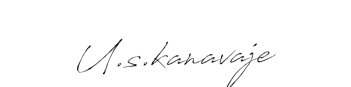 How to make U.s.kanavaje name signature. Use Antro_Vectra style for creating short signs online. This is the latest handwritten sign. U.s.kanavaje signature style 6 images and pictures png