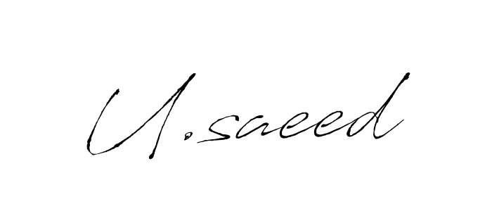 This is the best signature style for the U.saeed name. Also you like these signature font (Antro_Vectra). Mix name signature. U.saeed signature style 6 images and pictures png