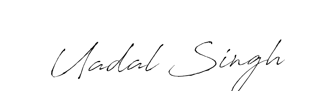 Use a signature maker to create a handwritten signature online. With this signature software, you can design (Antro_Vectra) your own signature for name Uadal Singh. Uadal Singh signature style 6 images and pictures png