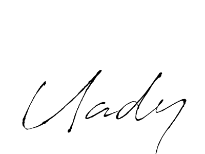 Antro_Vectra is a professional signature style that is perfect for those who want to add a touch of class to their signature. It is also a great choice for those who want to make their signature more unique. Get Uady name to fancy signature for free. Uady signature style 6 images and pictures png