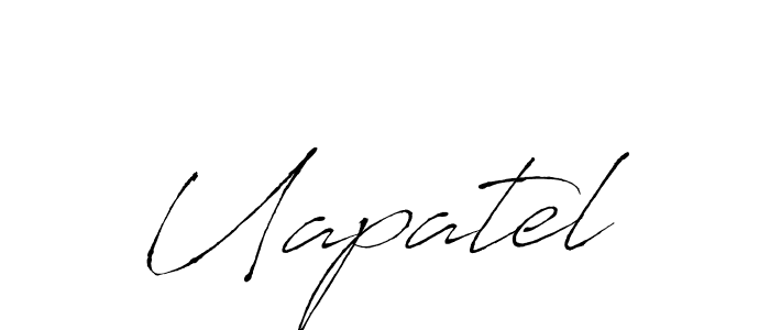 Create a beautiful signature design for name Uapatel. With this signature (Antro_Vectra) fonts, you can make a handwritten signature for free. Uapatel signature style 6 images and pictures png