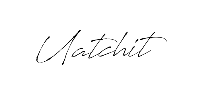 The best way (Antro_Vectra) to make a short signature is to pick only two or three words in your name. The name Uatchit include a total of six letters. For converting this name. Uatchit signature style 6 images and pictures png