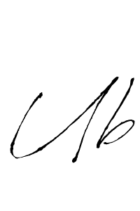 Ub stylish signature style. Best Handwritten Sign (Antro_Vectra) for my name. Handwritten Signature Collection Ideas for my name Ub. Ub signature style 6 images and pictures png