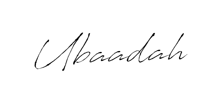 Make a beautiful signature design for name Ubaadah. With this signature (Antro_Vectra) style, you can create a handwritten signature for free. Ubaadah signature style 6 images and pictures png