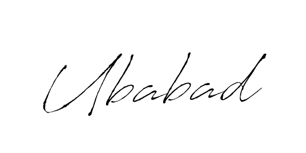 Create a beautiful signature design for name Ubabad. With this signature (Antro_Vectra) fonts, you can make a handwritten signature for free. Ubabad signature style 6 images and pictures png