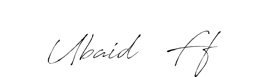 Also we have Ubaid   Ff name is the best signature style. Create professional handwritten signature collection using Antro_Vectra autograph style. Ubaid   Ff signature style 6 images and pictures png