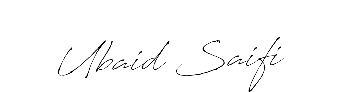 How to make Ubaid Saifi signature? Antro_Vectra is a professional autograph style. Create handwritten signature for Ubaid Saifi name. Ubaid Saifi signature style 6 images and pictures png