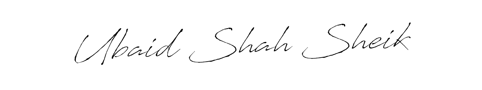 Use a signature maker to create a handwritten signature online. With this signature software, you can design (Antro_Vectra) your own signature for name Ubaid Shah Sheik. Ubaid Shah Sheik signature style 6 images and pictures png