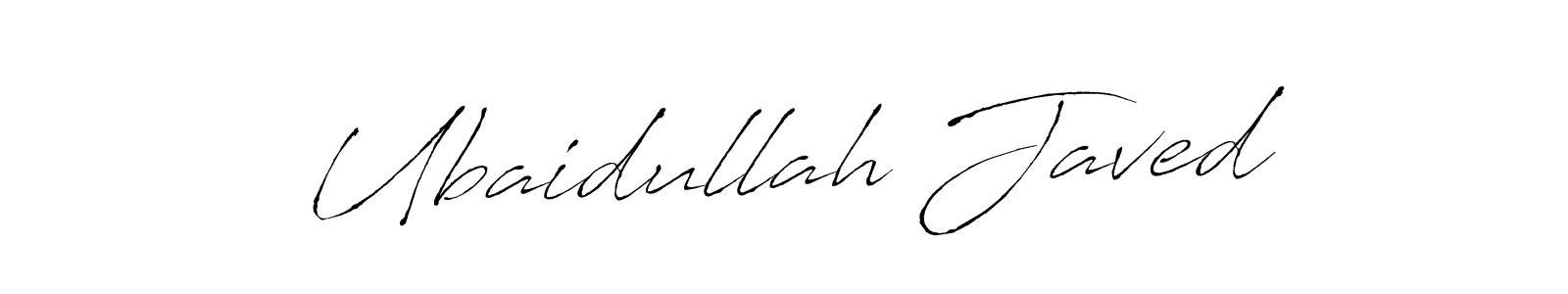 Create a beautiful signature design for name Ubaidullah Javed. With this signature (Antro_Vectra) fonts, you can make a handwritten signature for free. Ubaidullah Javed signature style 6 images and pictures png