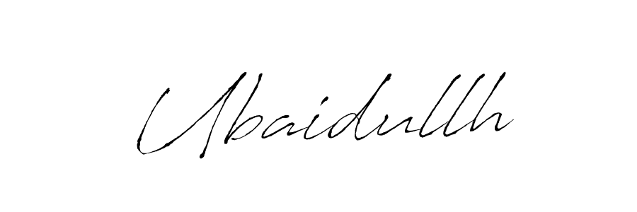 Make a beautiful signature design for name Ubaidullh. With this signature (Antro_Vectra) style, you can create a handwritten signature for free. Ubaidullh signature style 6 images and pictures png