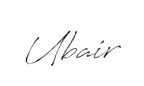 Ubair stylish signature style. Best Handwritten Sign (Antro_Vectra) for my name. Handwritten Signature Collection Ideas for my name Ubair. Ubair signature style 6 images and pictures png