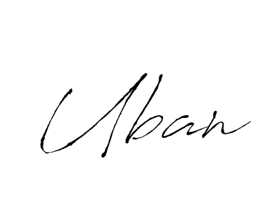 How to make Uban name signature. Use Antro_Vectra style for creating short signs online. This is the latest handwritten sign. Uban signature style 6 images and pictures png