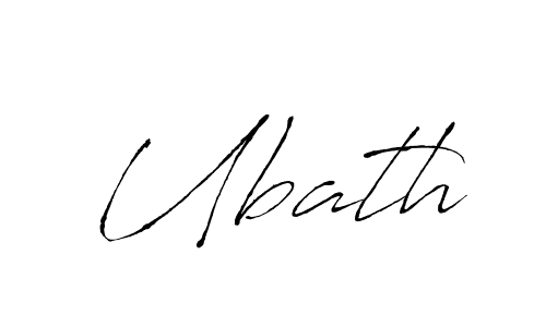 Make a beautiful signature design for name Ubath. With this signature (Antro_Vectra) style, you can create a handwritten signature for free. Ubath signature style 6 images and pictures png