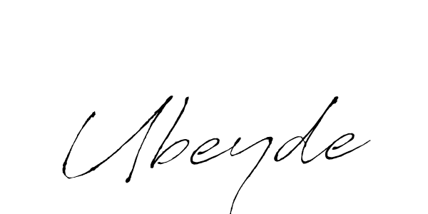 Ubeyde stylish signature style. Best Handwritten Sign (Antro_Vectra) for my name. Handwritten Signature Collection Ideas for my name Ubeyde. Ubeyde signature style 6 images and pictures png