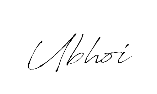 How to make Ubhoi signature? Antro_Vectra is a professional autograph style. Create handwritten signature for Ubhoi name. Ubhoi signature style 6 images and pictures png