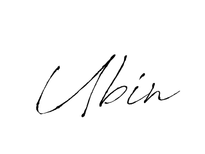 Create a beautiful signature design for name Ubin. With this signature (Antro_Vectra) fonts, you can make a handwritten signature for free. Ubin signature style 6 images and pictures png