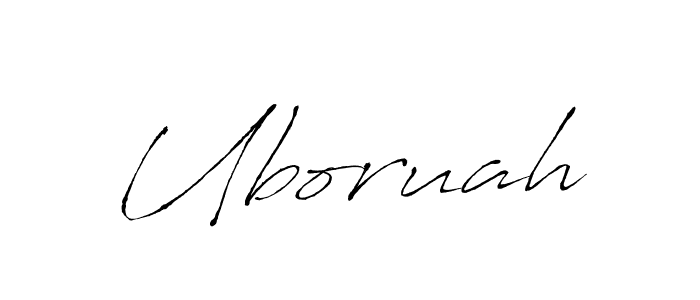Use a signature maker to create a handwritten signature online. With this signature software, you can design (Antro_Vectra) your own signature for name Uboruah. Uboruah signature style 6 images and pictures png