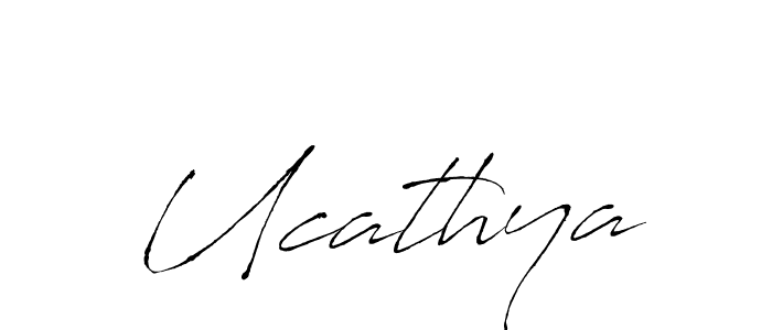 Ucathya stylish signature style. Best Handwritten Sign (Antro_Vectra) for my name. Handwritten Signature Collection Ideas for my name Ucathya. Ucathya signature style 6 images and pictures png