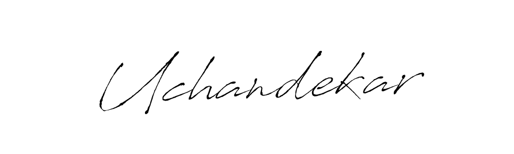 How to make Uchandekar signature? Antro_Vectra is a professional autograph style. Create handwritten signature for Uchandekar name. Uchandekar signature style 6 images and pictures png