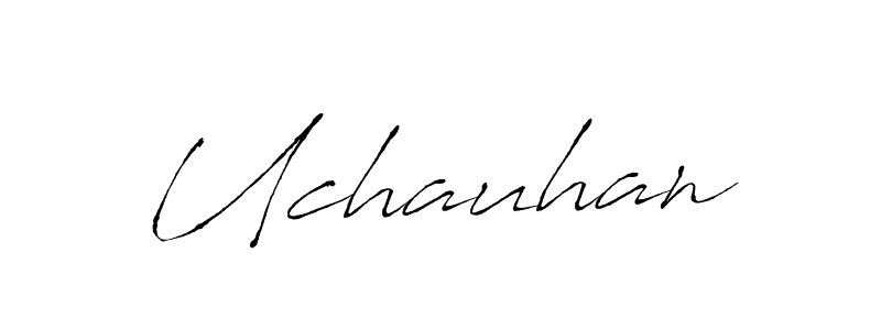 Design your own signature with our free online signature maker. With this signature software, you can create a handwritten (Antro_Vectra) signature for name Uchauhan. Uchauhan signature style 6 images and pictures png