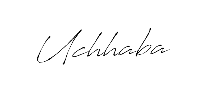Create a beautiful signature design for name Uchhaba. With this signature (Antro_Vectra) fonts, you can make a handwritten signature for free. Uchhaba signature style 6 images and pictures png