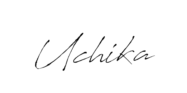 Design your own signature with our free online signature maker. With this signature software, you can create a handwritten (Antro_Vectra) signature for name Uchika. Uchika signature style 6 images and pictures png