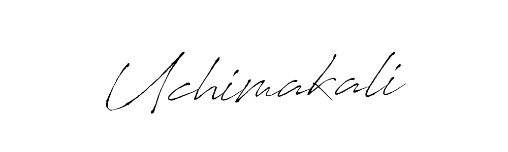 Uchimakali stylish signature style. Best Handwritten Sign (Antro_Vectra) for my name. Handwritten Signature Collection Ideas for my name Uchimakali. Uchimakali signature style 6 images and pictures png