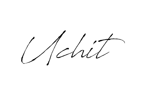 Similarly Antro_Vectra is the best handwritten signature design. Signature creator online .You can use it as an online autograph creator for name Uchit. Uchit signature style 6 images and pictures png