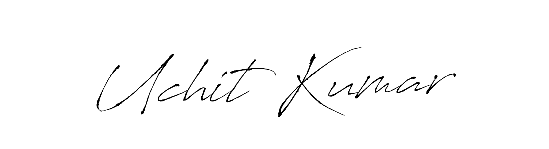Create a beautiful signature design for name Uchit Kumar. With this signature (Antro_Vectra) fonts, you can make a handwritten signature for free. Uchit Kumar signature style 6 images and pictures png