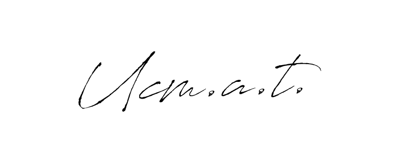 Antro_Vectra is a professional signature style that is perfect for those who want to add a touch of class to their signature. It is also a great choice for those who want to make their signature more unique. Get Ucm.a.t. name to fancy signature for free. Ucm.a.t. signature style 6 images and pictures png