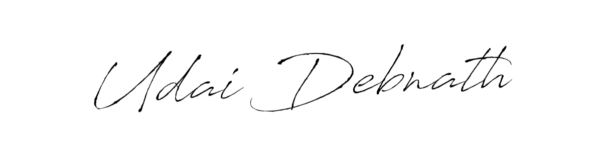 Design your own signature with our free online signature maker. With this signature software, you can create a handwritten (Antro_Vectra) signature for name Udai Debnath. Udai Debnath signature style 6 images and pictures png