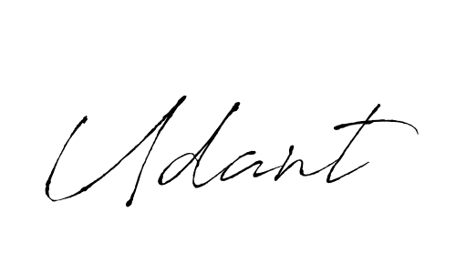 Udant stylish signature style. Best Handwritten Sign (Antro_Vectra) for my name. Handwritten Signature Collection Ideas for my name Udant. Udant signature style 6 images and pictures png
