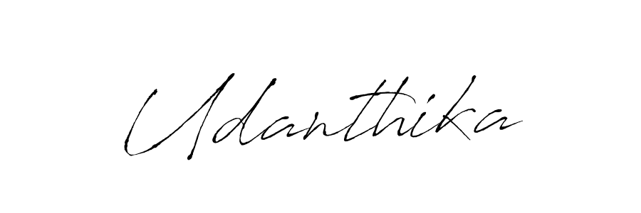 The best way (Antro_Vectra) to make a short signature is to pick only two or three words in your name. The name Udanthika include a total of six letters. For converting this name. Udanthika signature style 6 images and pictures png