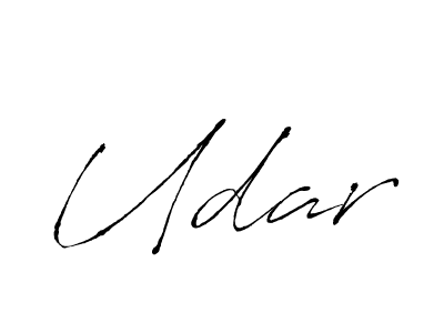 Make a beautiful signature design for name Udar. With this signature (Antro_Vectra) style, you can create a handwritten signature for free. Udar signature style 6 images and pictures png