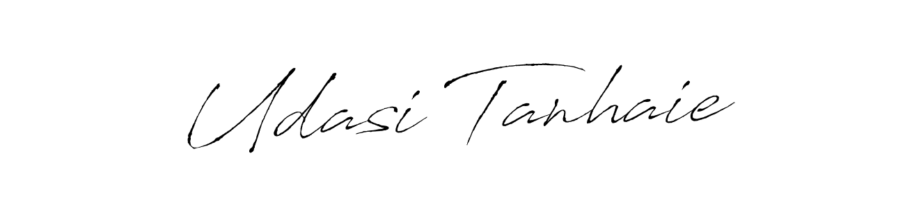 Design your own signature with our free online signature maker. With this signature software, you can create a handwritten (Antro_Vectra) signature for name Udasi Tanhaie. Udasi Tanhaie signature style 6 images and pictures png