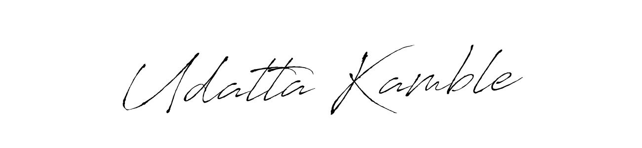 You should practise on your own different ways (Antro_Vectra) to write your name (Udatta Kamble) in signature. don't let someone else do it for you. Udatta Kamble signature style 6 images and pictures png