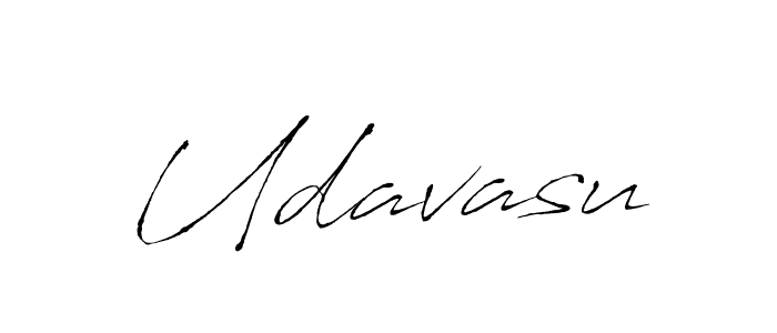 Make a beautiful signature design for name Udavasu. With this signature (Antro_Vectra) style, you can create a handwritten signature for free. Udavasu signature style 6 images and pictures png